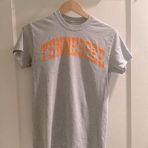 Tennessee tee shirt grey with orange lettering